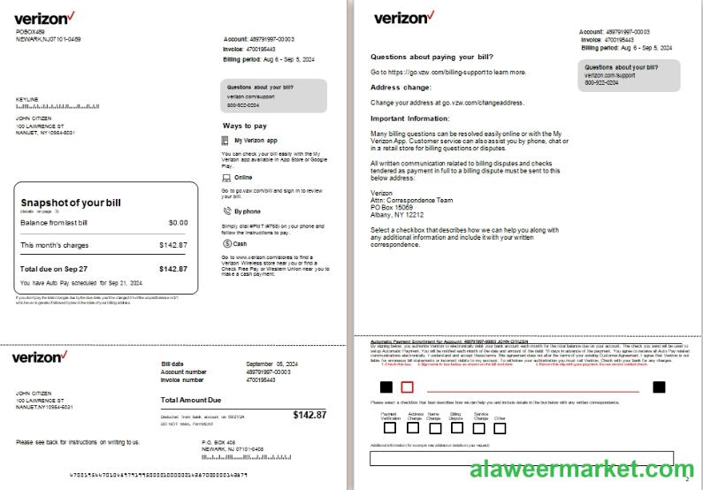 USA New Jersey Verizon utility 1-2 scr